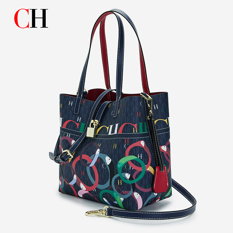 Women'S Bags Handbags - CH レディース 大容量プリントトートバッグ、ファッション感あふれるレターパターンのハンドバッグ、カジュアルなショルダーバッグ、クロスボディバッグ、女性用ショッピングバッグ、旅行用バッグ。