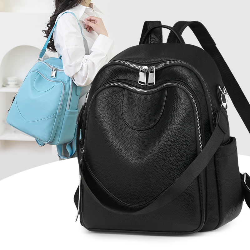 Women Bags Ru - ファッション大容量の女性のレザーバックパック女性の高品質リュックサック多機能レディースショルダーバッグ通勤嚢
